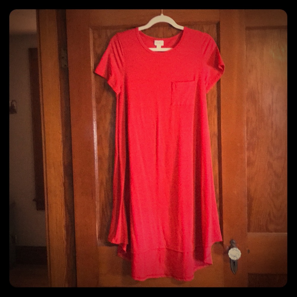 Red LulaRoe Carly- Small